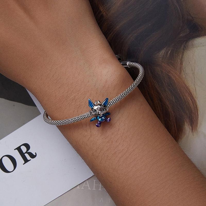 925 Sterling Silver Oil Drip Bracelet Accessory 6