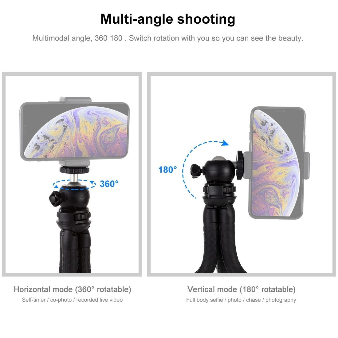Flexible Mini Octopus Tripod with Ball Head for Slr Cameras Gopro and Cellphones - 30cmx5cm 8
