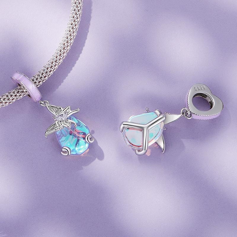 925 Sterling Silver Pastoral Butterfly Necklace Pendant 4