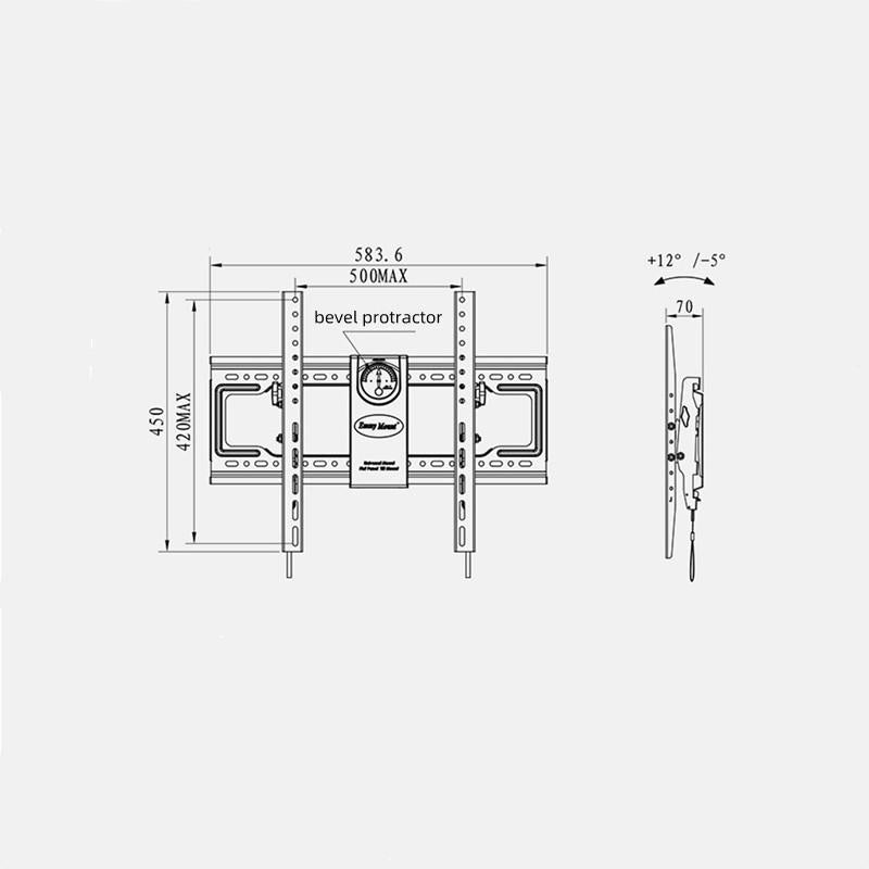 Adjustable Tilt Wall Mount for 55-85 Lcd Tv 5