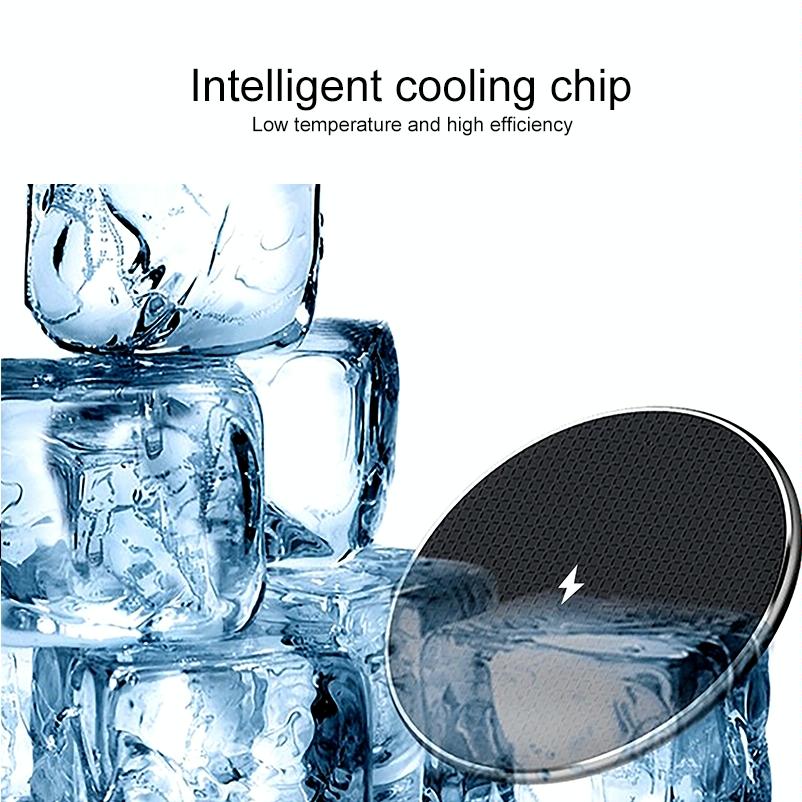 10W Non Slip Smart Cooling Wireless Charger 7