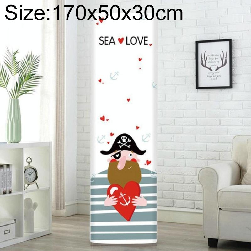 Vertical Cabinet Air Conditioning Dust Cover - All-inclusive Pirate Design 170x50x30cm