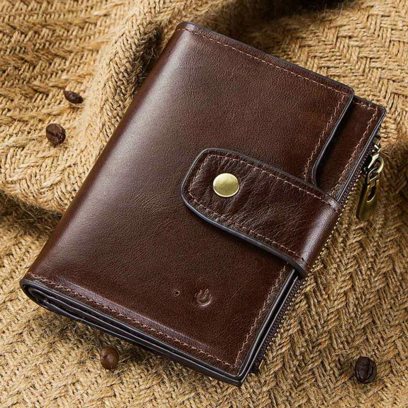 Rfid-protected Smart Bluetooth Leather Wallet 8