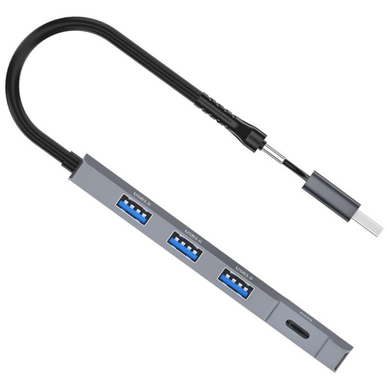 Usb / Type-C Hub Adapter 3 Usb 3.0 + Type-C Ports 3