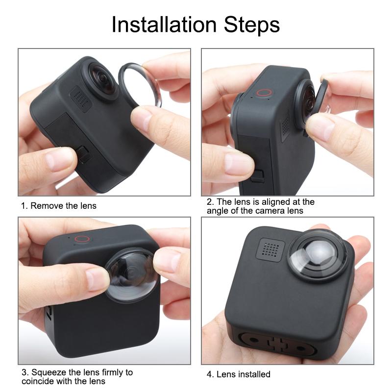 2-pack Acrylic Protective for Gopro Max - Clear 7