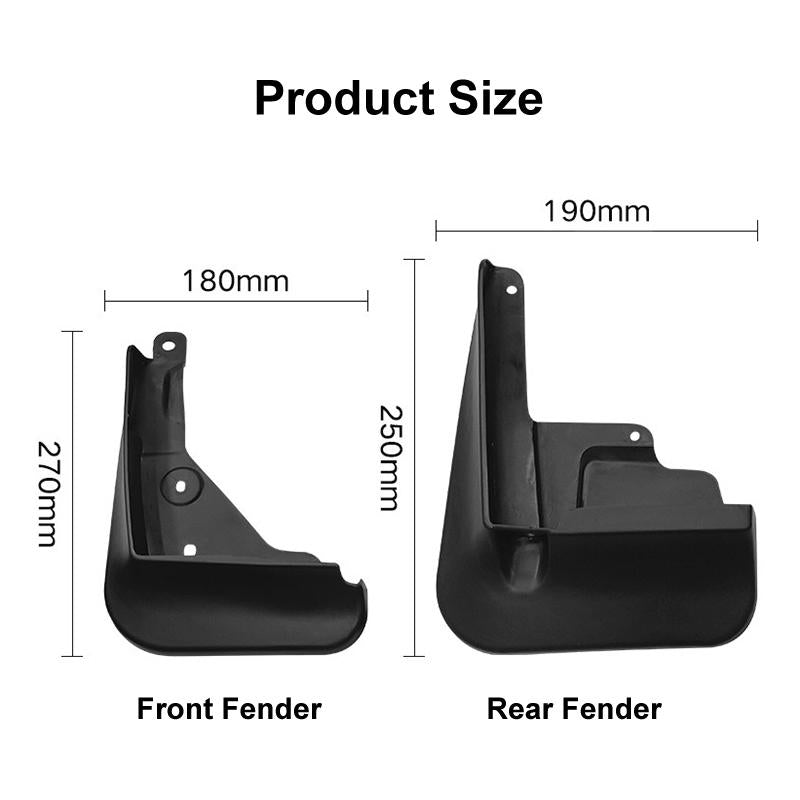 For Toyota Corolla 2020-2023 Us 4Pcs / Set Car Auto Soft Plastic Splash Flaps Fender Guard 4