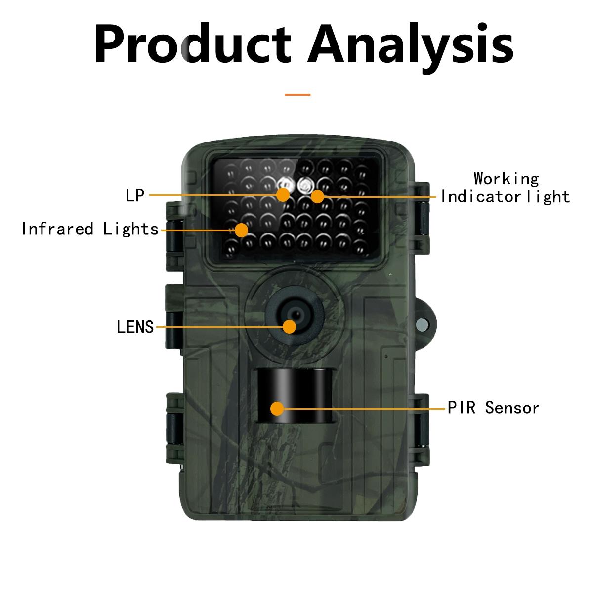1080p Wifi Infrared Night Vision Hunting Camera with 2 Lcd Screen 5