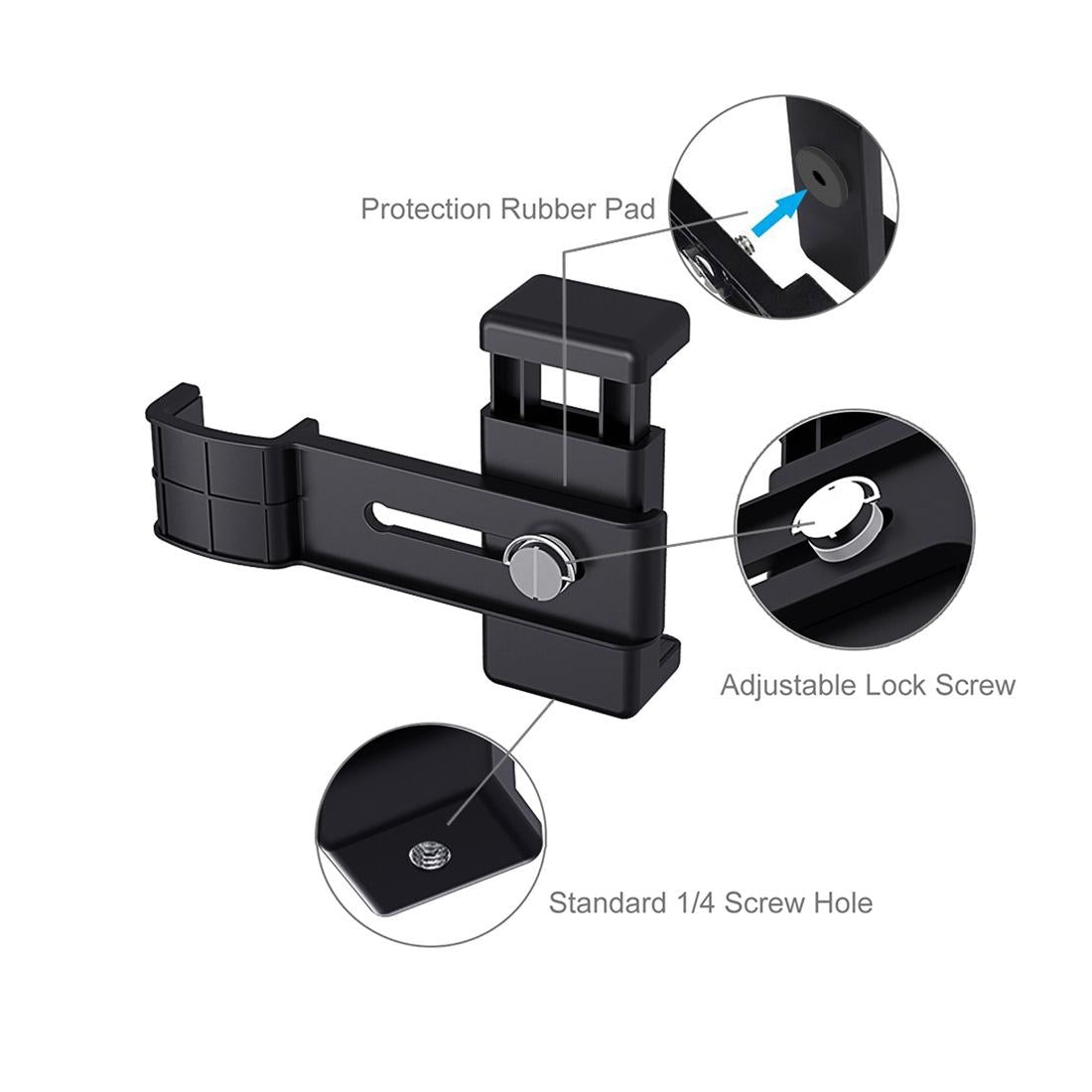 Universal Smartphone Tripod Mount for Dji Pocket 2 7