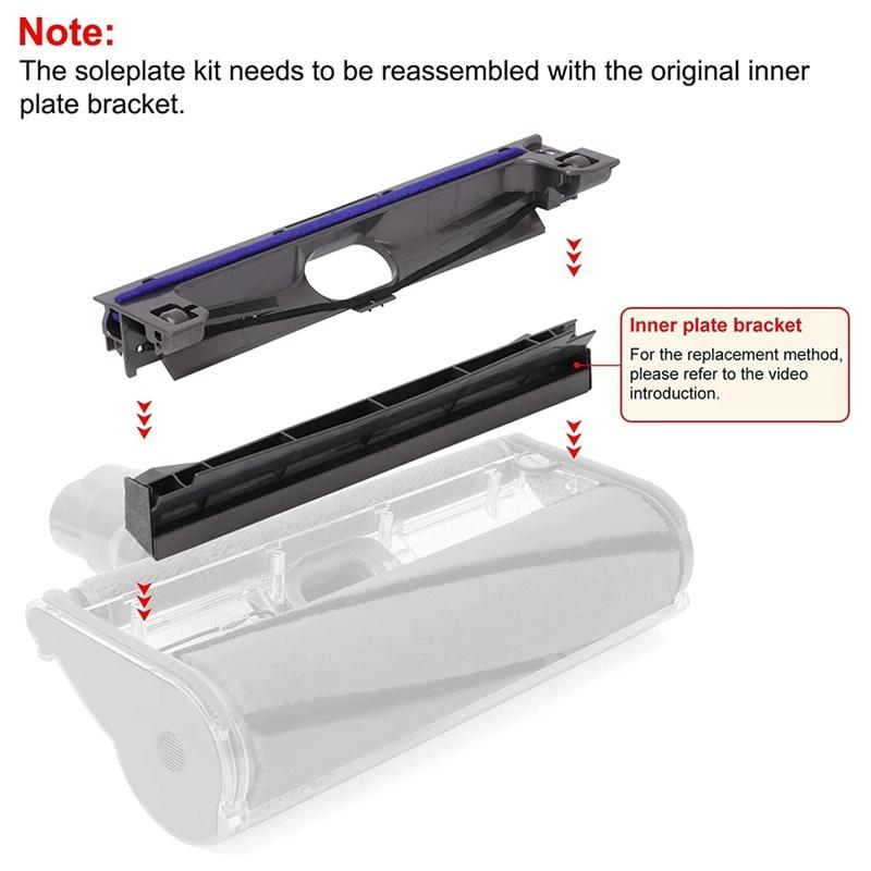 Plastic Cover for Dyson Floor Brush Roller Head 6