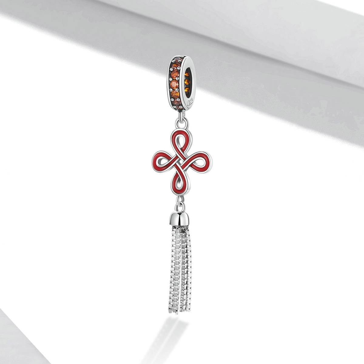 925 Sterling Silver Chinese Knot Pendant For Diy Bracelets & Necklaces 3