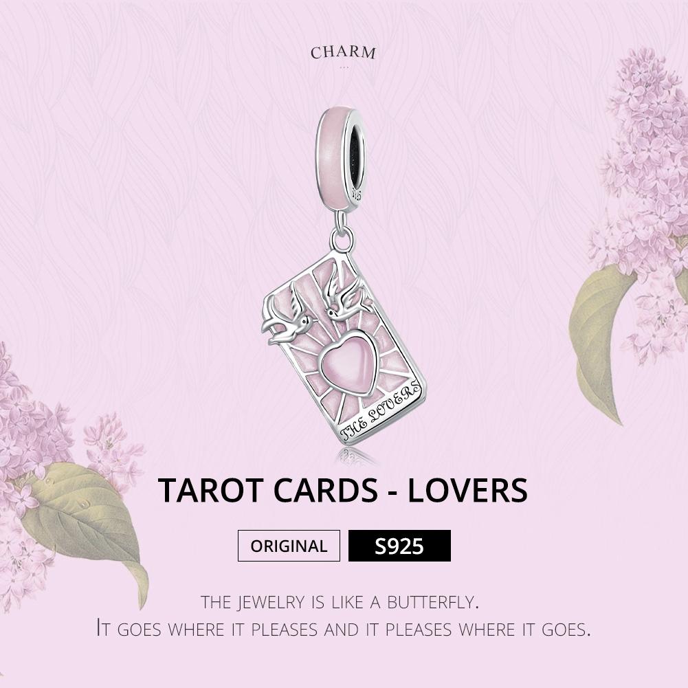 925 Sterling Silver Tarot Lover Pendant For Diy Bracelet Or Necklace 3
