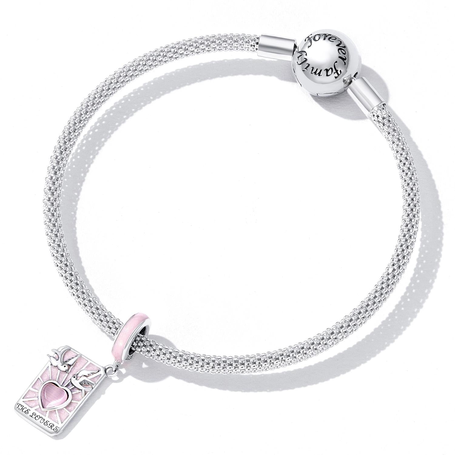 925 Sterling Silver Tarot Lover Pendant For Diy Bracelet Or Necklace 7