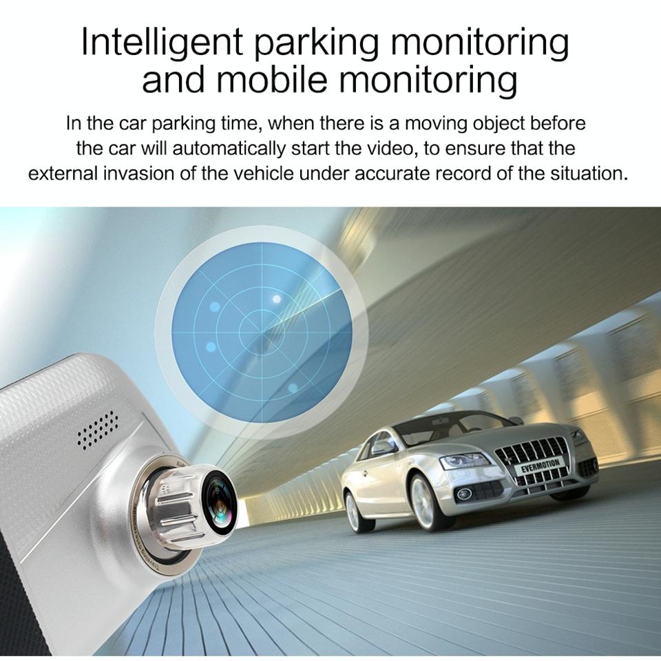 7 Lcd Touch Screen Rear View Mirror Car Recorder with Separate Camera 4