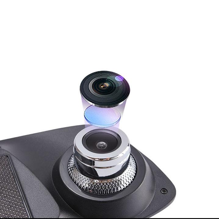 720p Dual Channel Car Black Box with 5 Ips Touch Screen Rear View Mirror 4