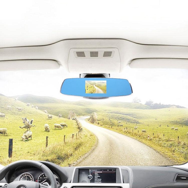 720p Dual Channel Car Black Box with 5 Ips Touch Screen Rear View Mirror 8