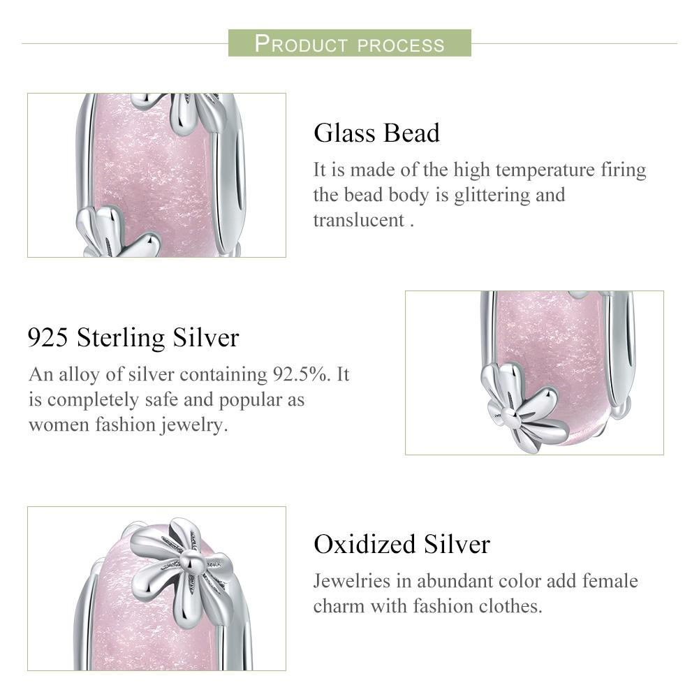 925 Sterling Silver Spring Flower Beads For Diy Bracelets & Necklaces 5