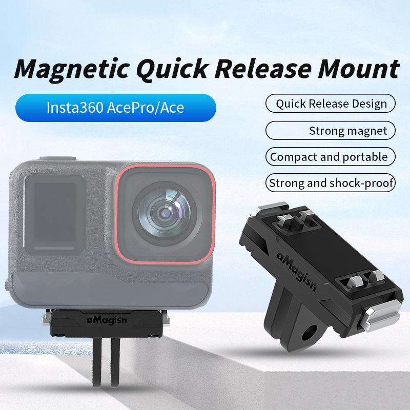 Amagisn Magnetic Quick Release for Insta360 Ace / Ace Pro Sports Camera 9