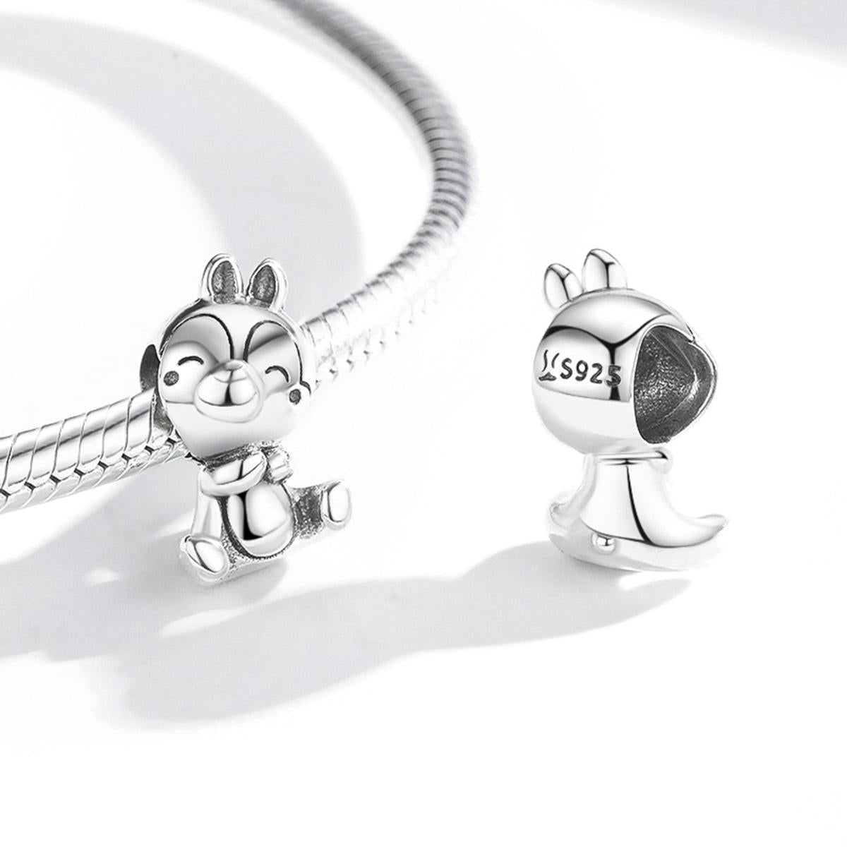 925 Sterling Silver Squirrel Charm For Diy Bracelets & Necklaces 6