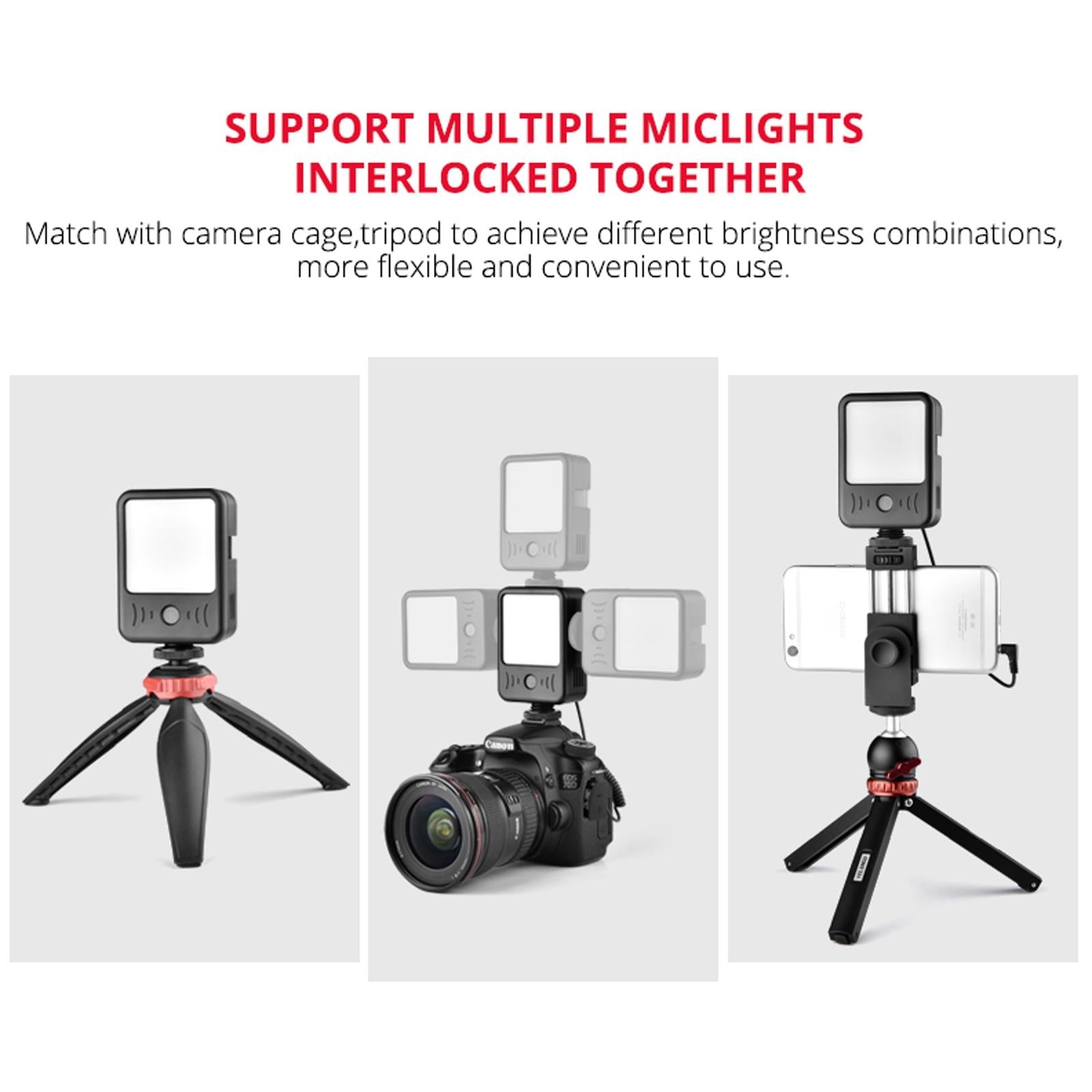 Live Broadcast Microphone Light for Interviews and Recording 4