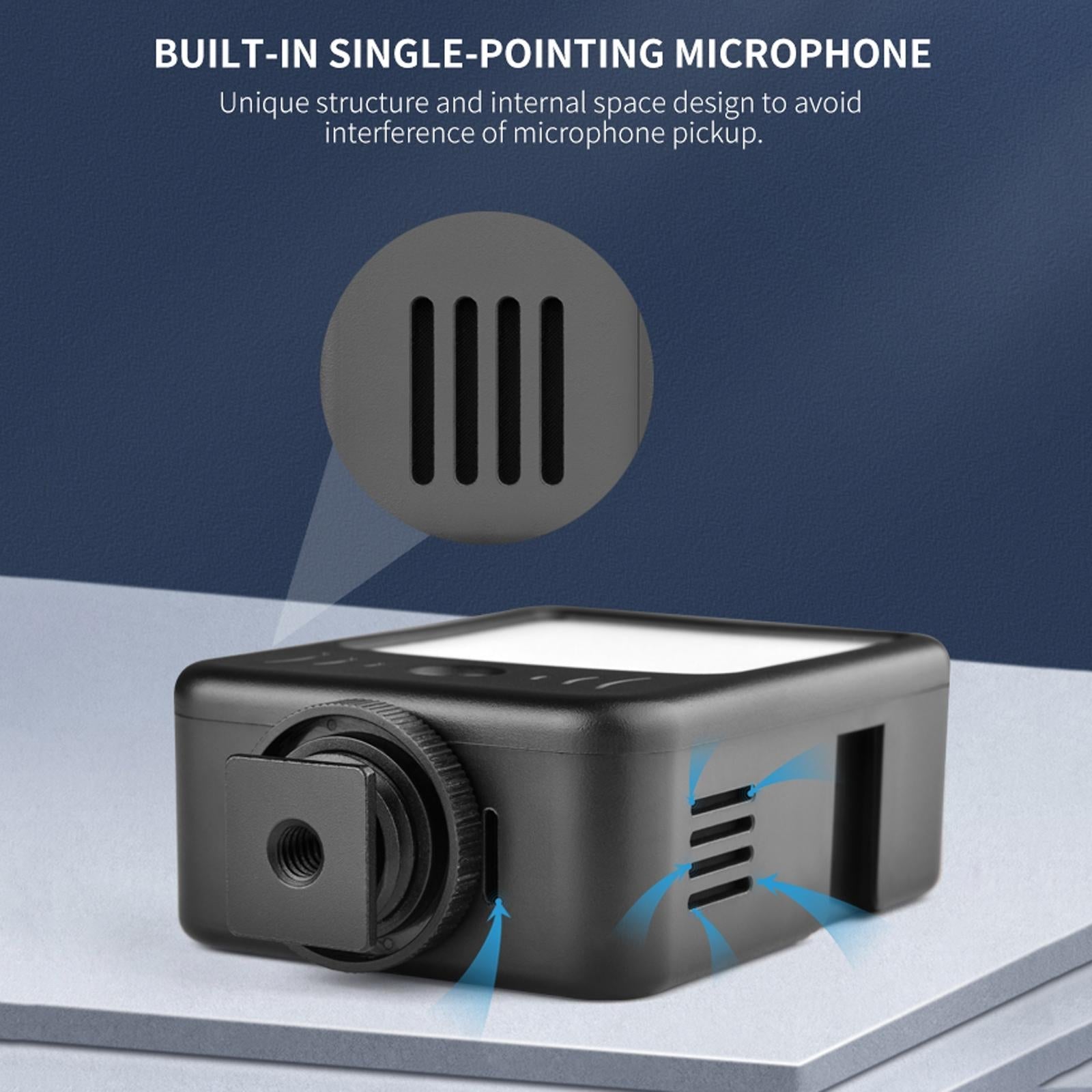 Live Broadcast Microphone Light for Interviews and Recording 6
