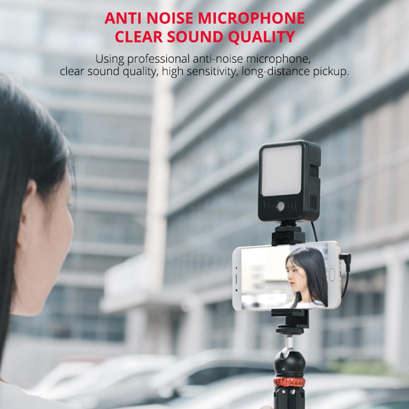 Live Broadcast Microphone Light for Interviews and Recording 8