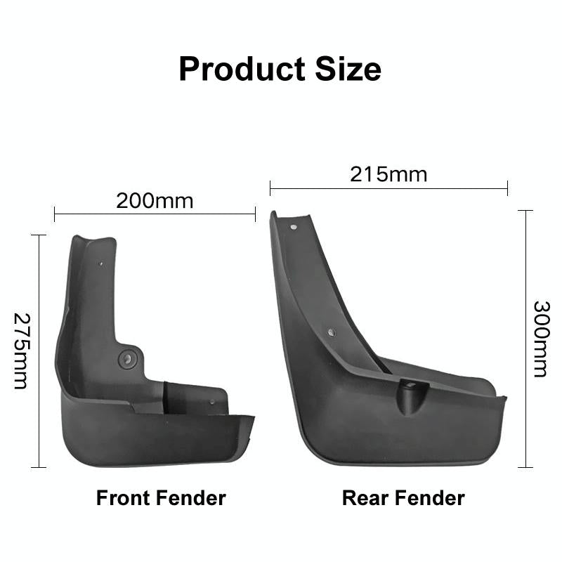 For Mitsubishi Eclipse Cross 2018-2020 4Pcs / Set Car Auto Soft Plastic Splash Flaps Fender Guard 4