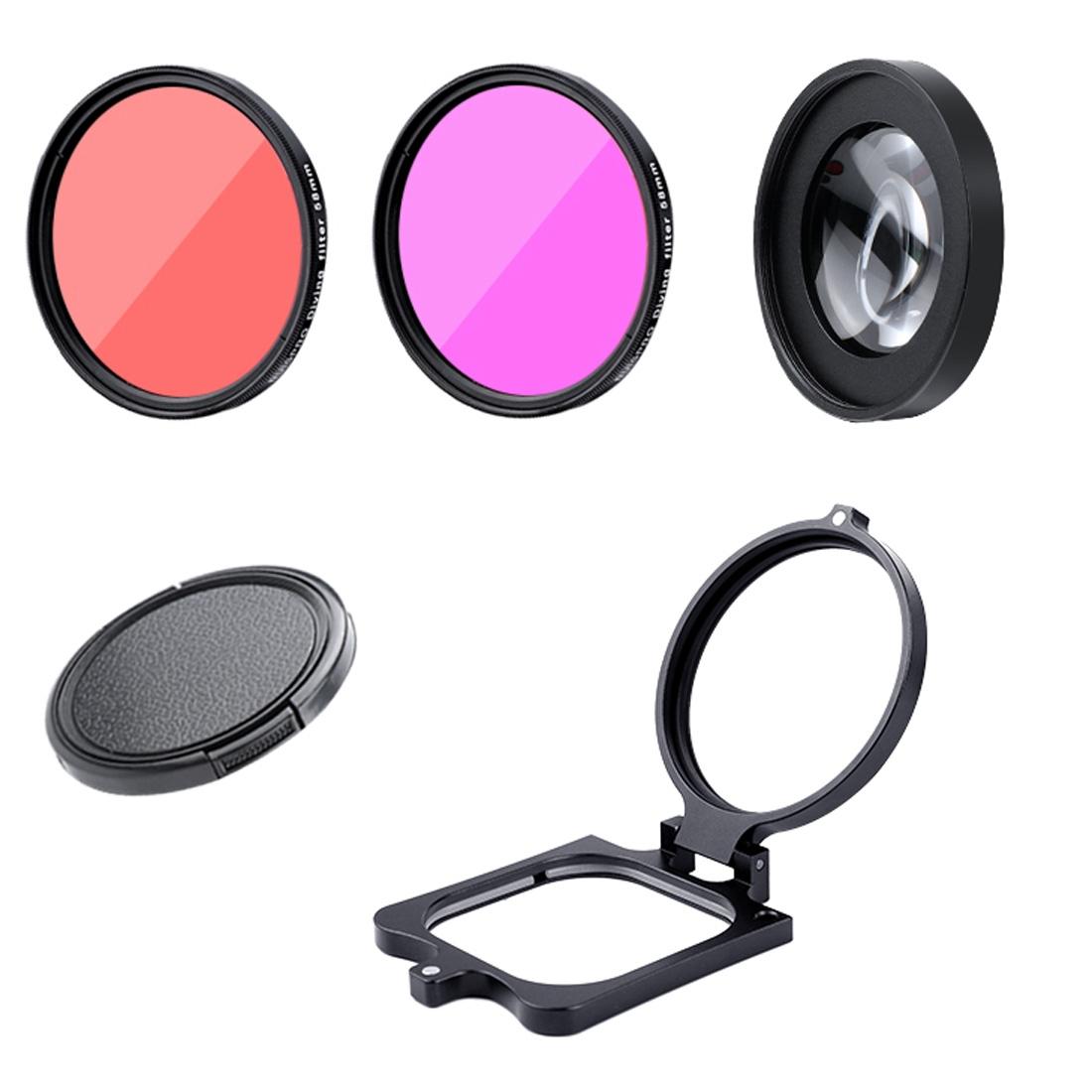 Hero8 Diving Lens Filter Kit with Macro Lens and Waterproof Housing 3