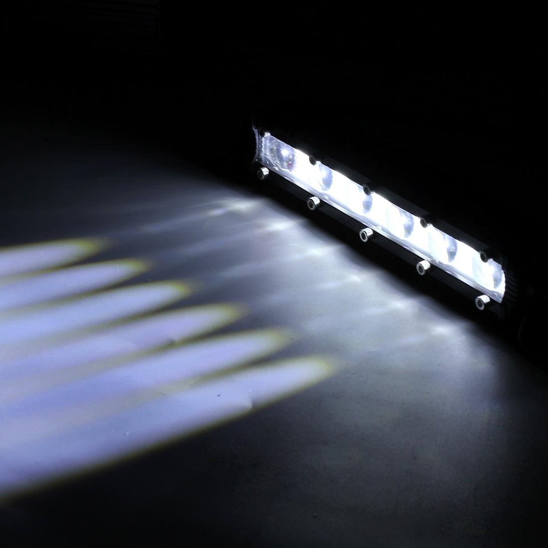 2 Pcs 8 Inch 18W 6000K Ip67 1800Ml Car Boat Marine Work Lights Spotlight Led Bulbs Dc 9 - 30V 7
