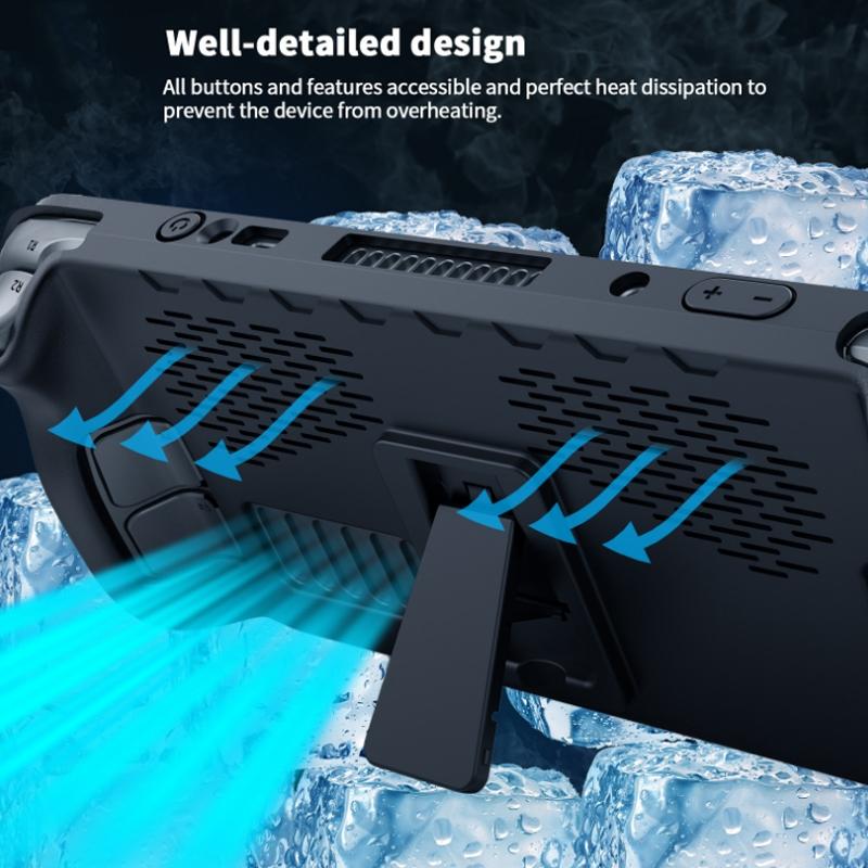Tpu Case + Touchpad Sticker for Steam Deck Handheld - Compact Protection 4