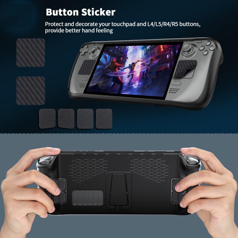 Tpu Case + Touchpad Sticker for Steam Deck Handheld - Compact Protection 7