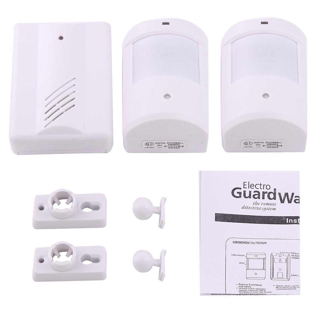 Wireless Electro Guard Watch System Kit - 1 Receiver & 2 Detectors 10