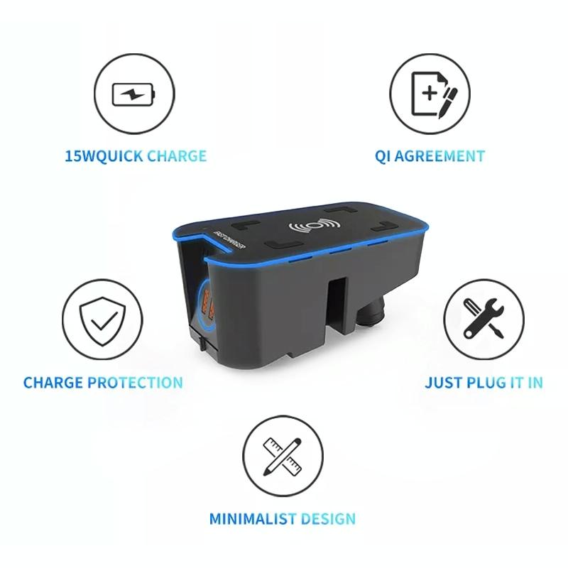 Wireless Charger for Volvo Xc60 / Xc90 - 15w 4