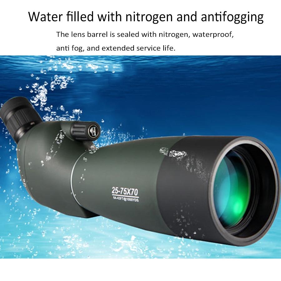 High Definition 25-75X70 Zoom Monocular Telescope For Outdoor Use 6
