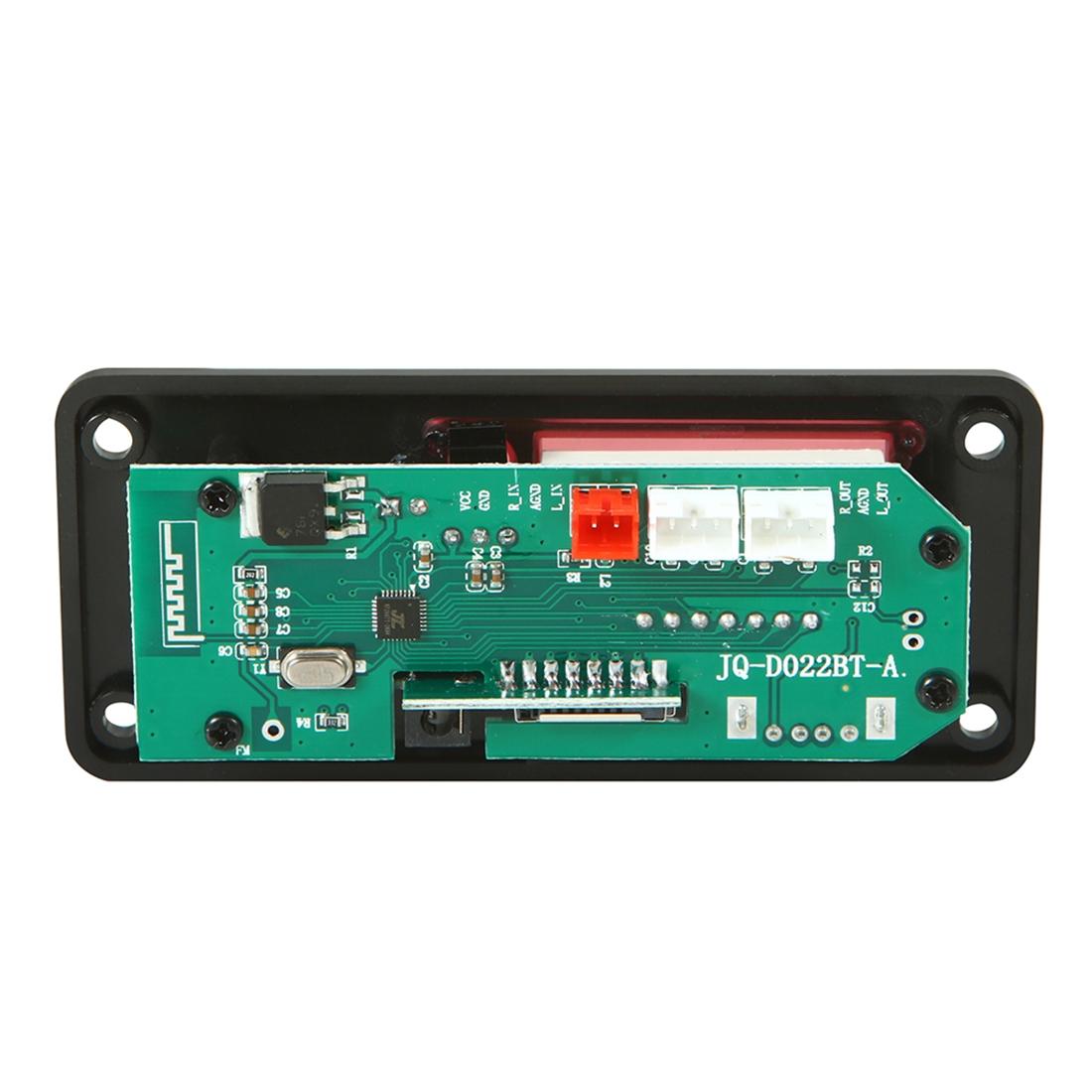 5V Bluetooth 5.0 Car Audio Mp3 Player Board With Remote - Fm Radio Tf Card Usb Aux 5