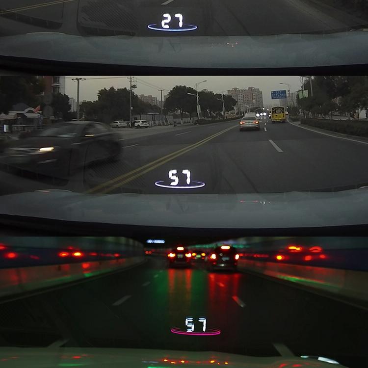 Car Hud Display Water Temp Per Hour Color Changing Light 6