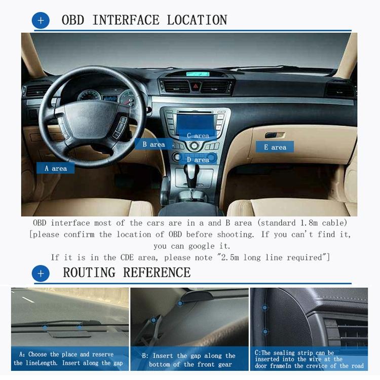 Car Hud Display Water Temp Per Hour Color Changing Light 7