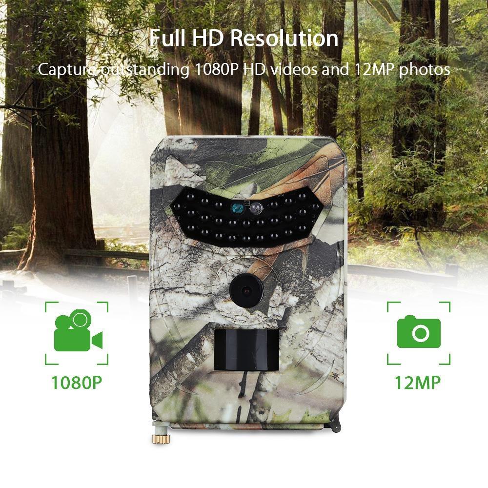 Waterproof Night Vision Hunting Trail Camera With Wide Angle And Pir Sensor 5