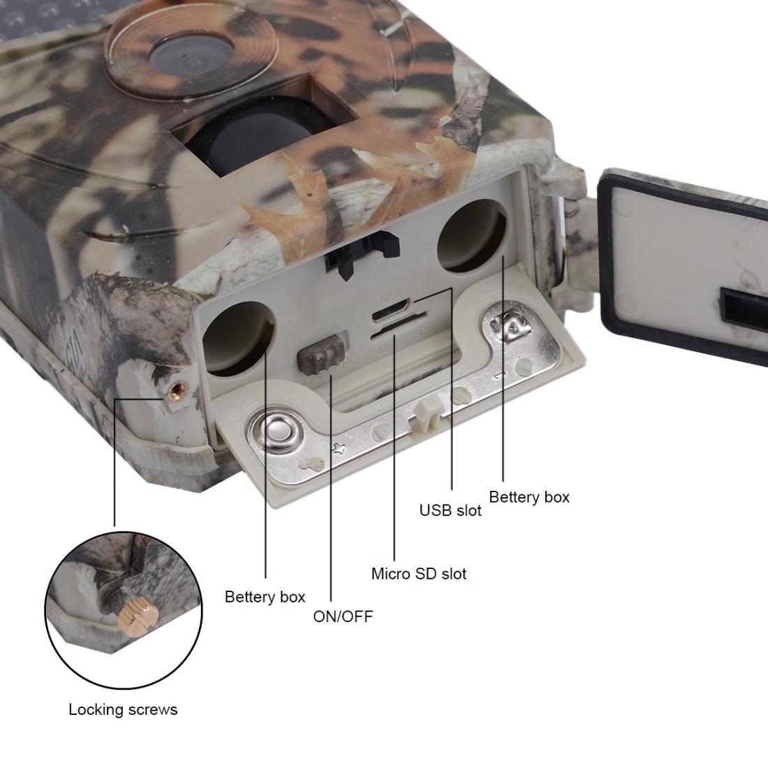 Waterproof Night Vision Hunting Trail Camera With Wide Angle And Pir Sensor 7