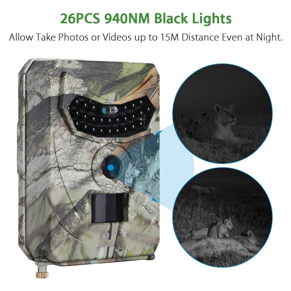 Waterproof Night Vision Hunting Trail Camera With Wide Angle And Pir Sensor 8