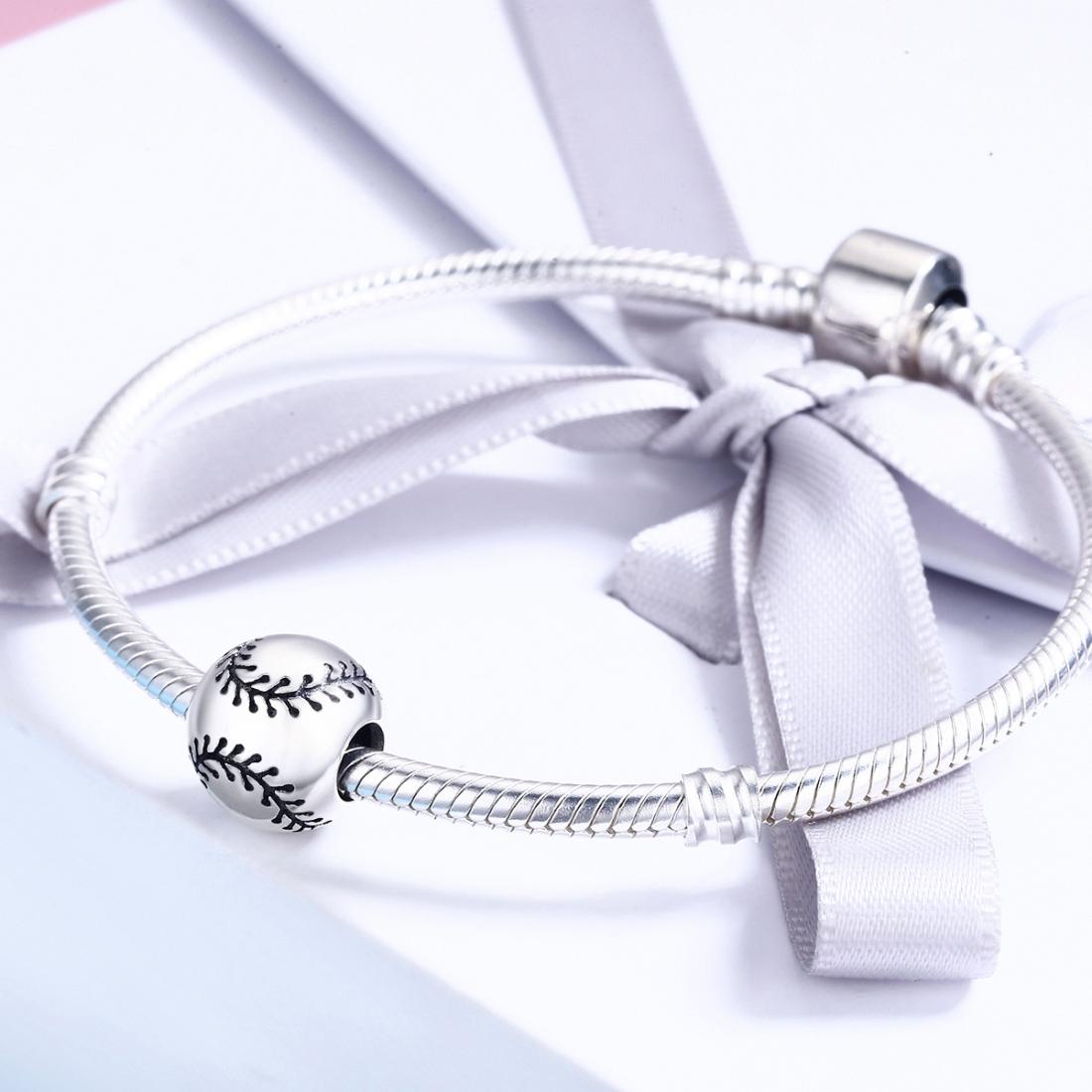 925 Sterling Silver Baseball Passion Beads For Diy Bracelets & Necklaces 5