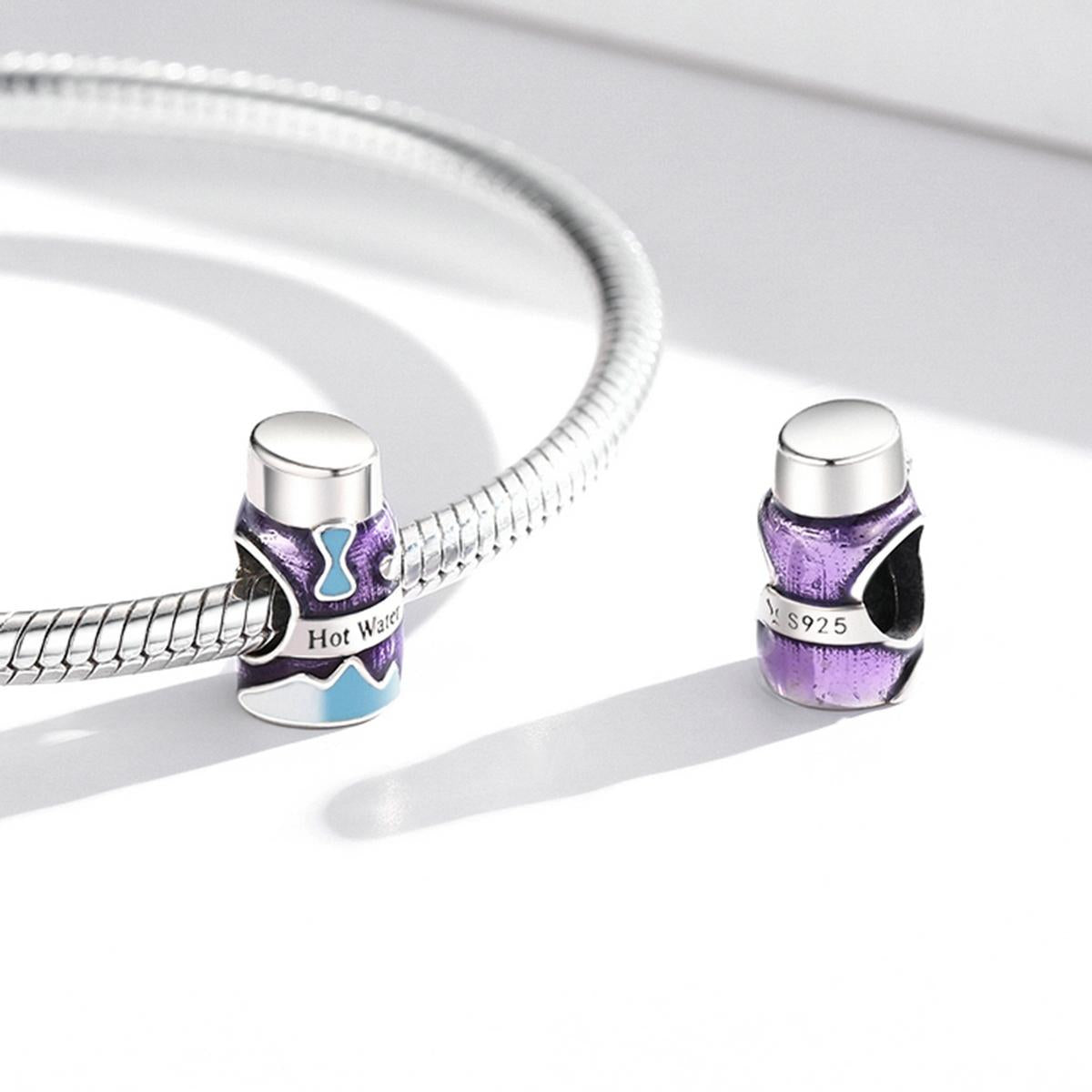 925 Sterling Silver Mini Vacuum Cup Beads For Diy Bracelets & Necklaces 6