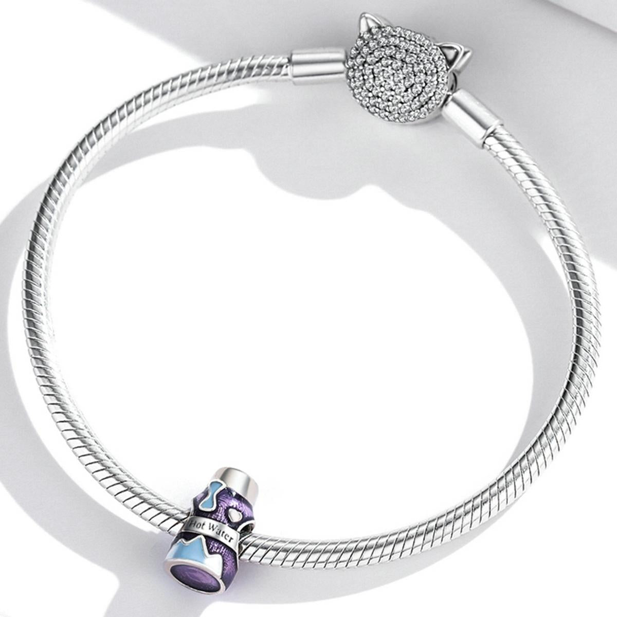 925 Sterling Silver Mini Vacuum Cup Beads For Diy Bracelets & Necklaces 7