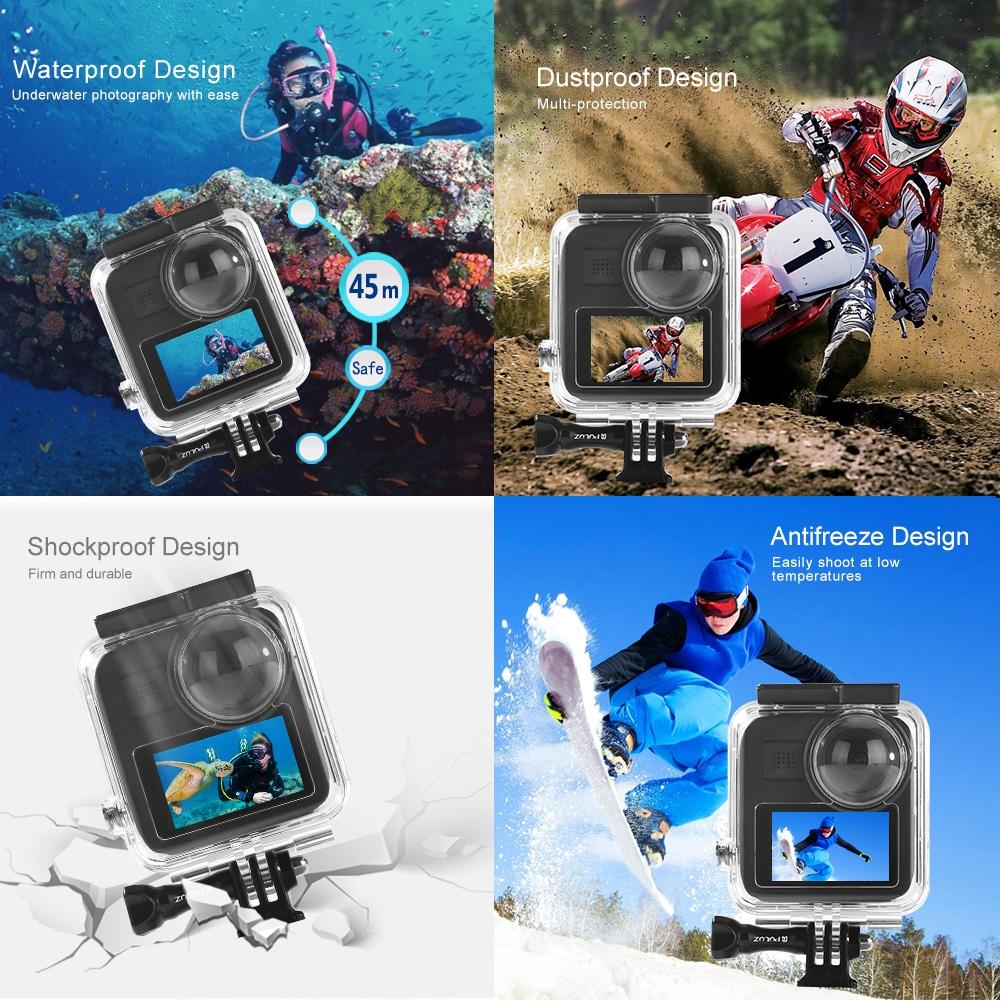 Waterproof Diving Case for Gopro Max - 45m Depth 7