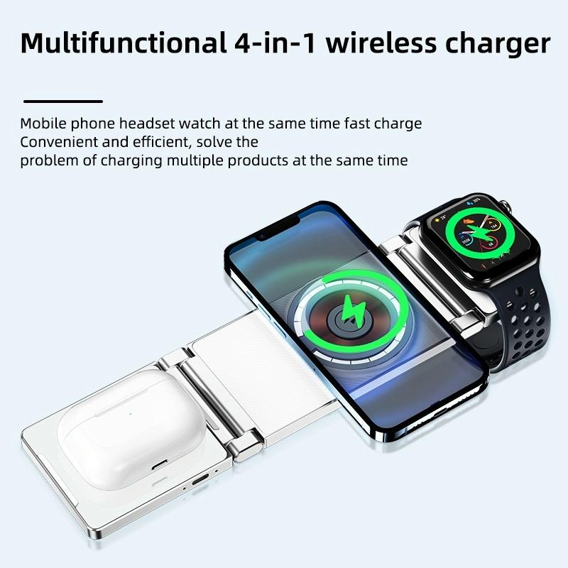 4 In 1 Wireless Charging Stand For Phone Watch Headset 3