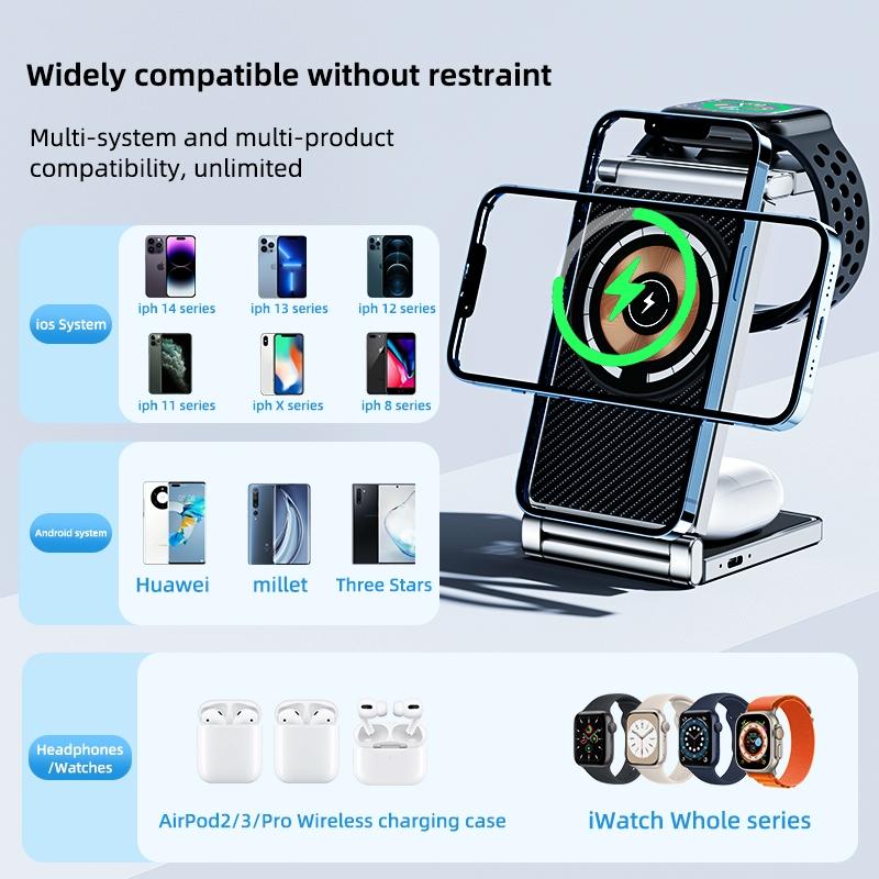 4 In 1 Wireless Charging Stand For Phone Watch Headset 4