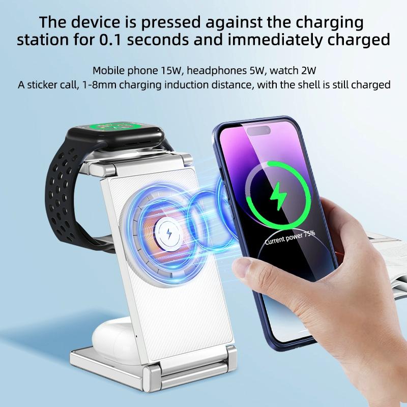 4 In 1 Wireless Charging Stand For Phone Watch Headset 6
