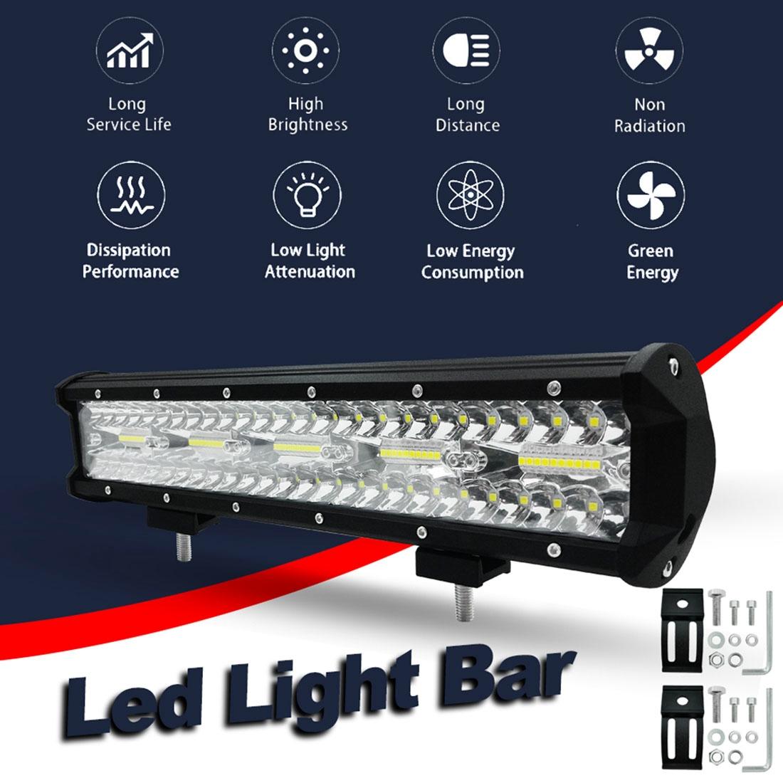 15 Inch 75W 7500Lm 6000K Led Strip Working Refit Off - Road Vehicle Lamp Roof Strip Light 15