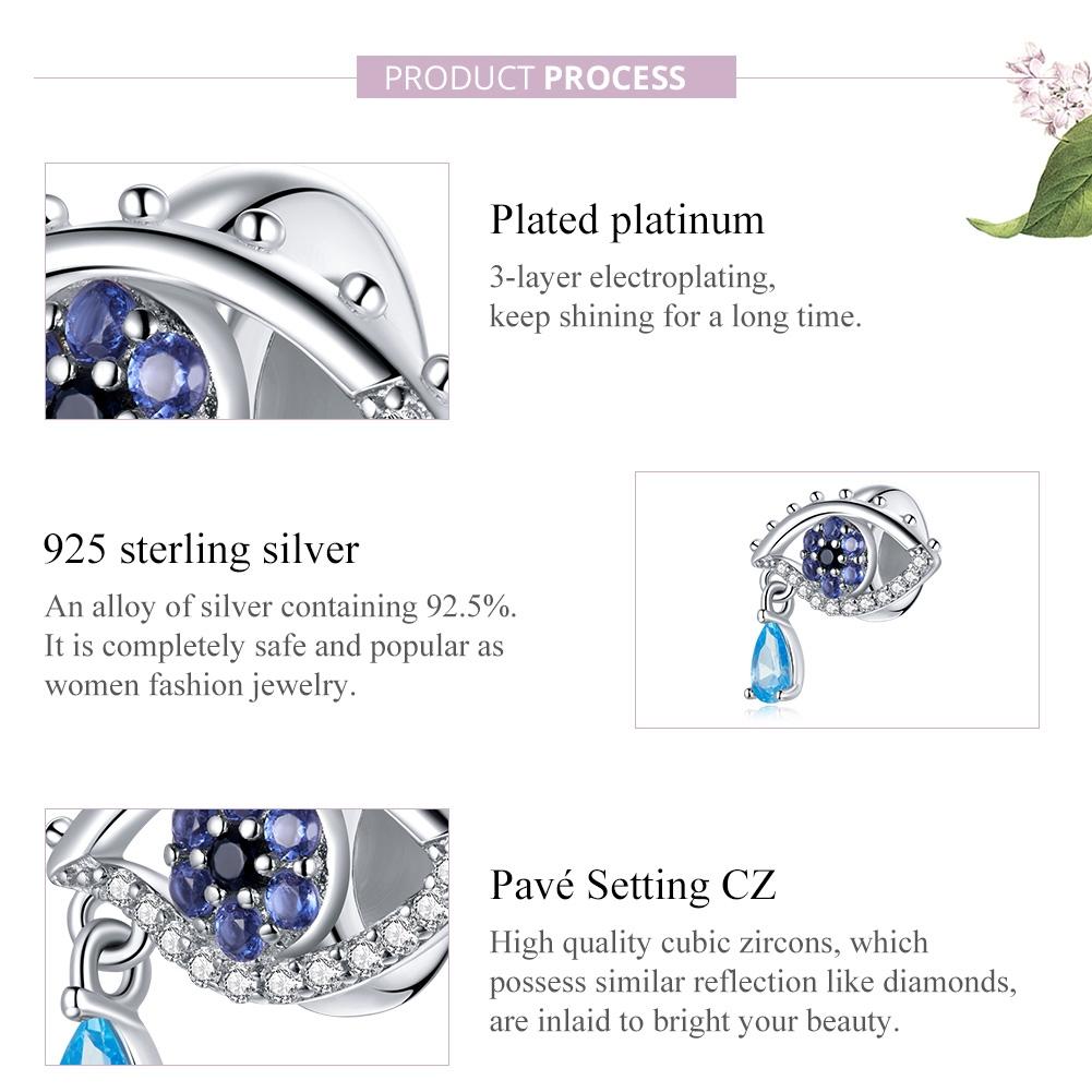 925 Sterling Silver Eye Beads For Diy Bracelets & Necklaces 6