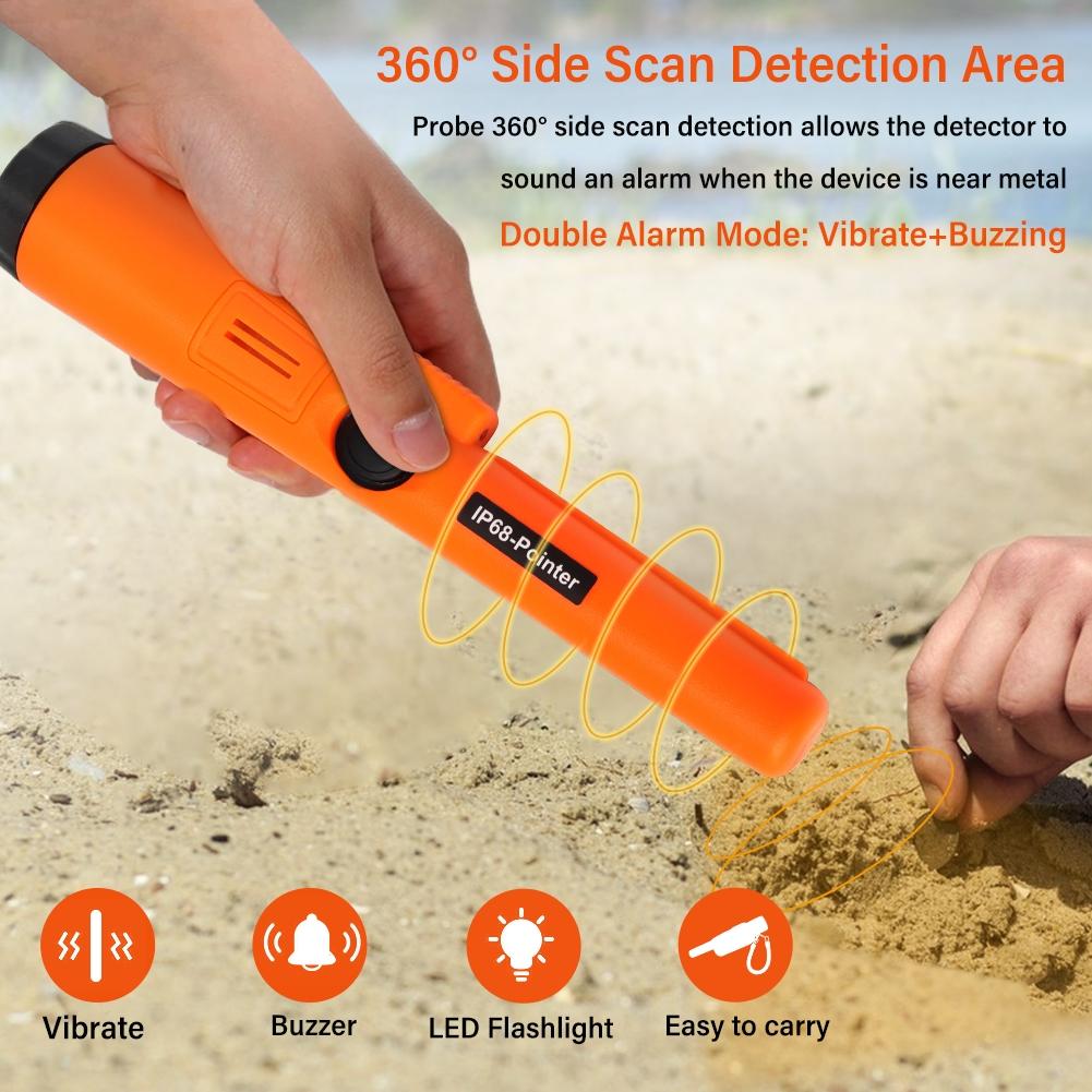 Waterproof Handheld Metal Detector with Positioning Stick - Ip68 8