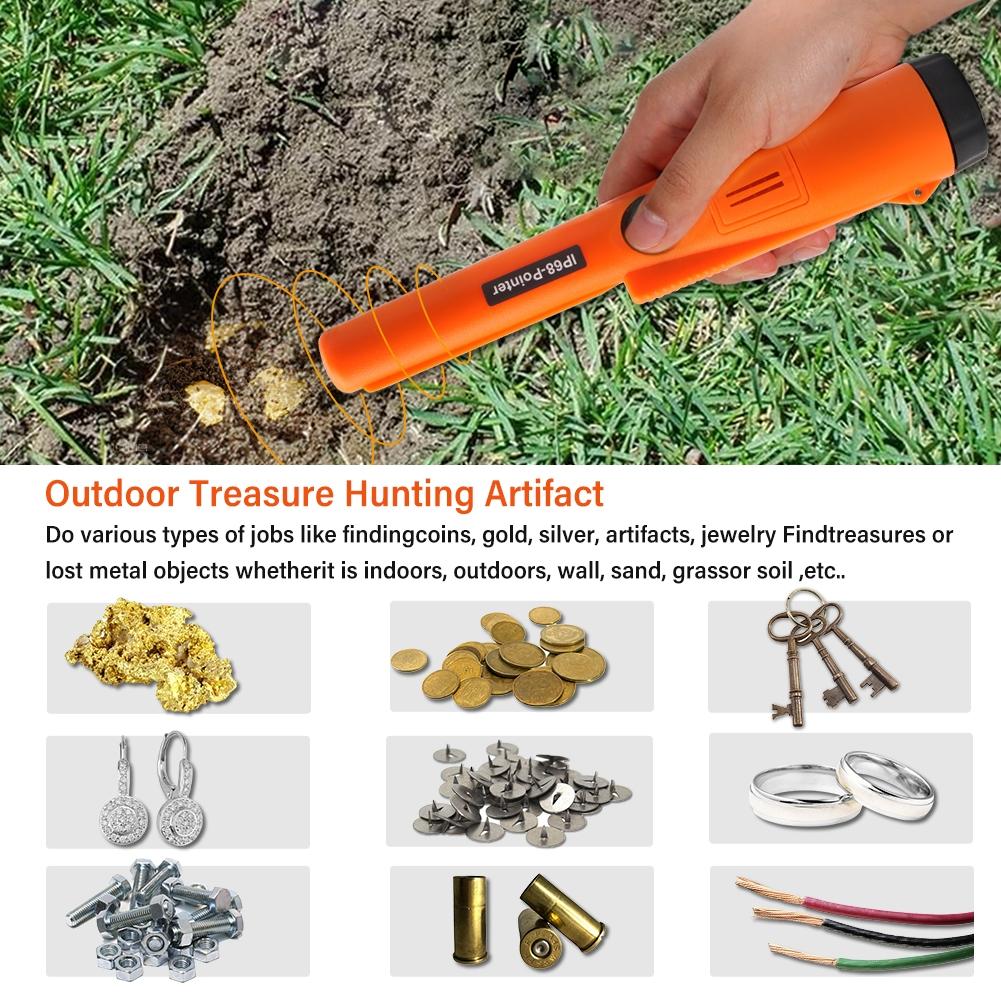 Waterproof Handheld Metal Detector with Positioning Stick - Ip68 10